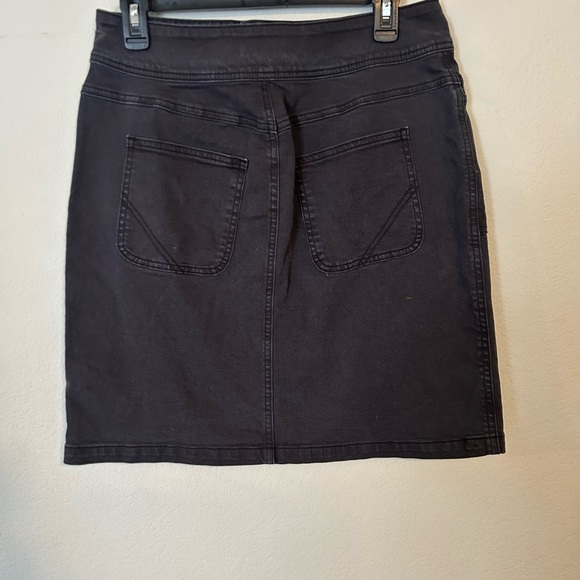 prAna Black Denim Broadway Skirt Size 8 - Picture 4 of 7